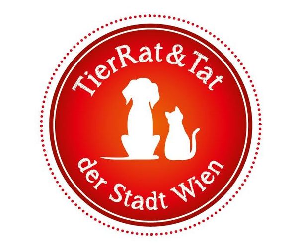 Vignette mit Aufschrift TierRat & Tat der Stadt Wien