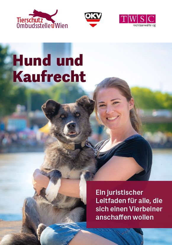 Titelblatt der Broschüre Hund und Kaufrecht