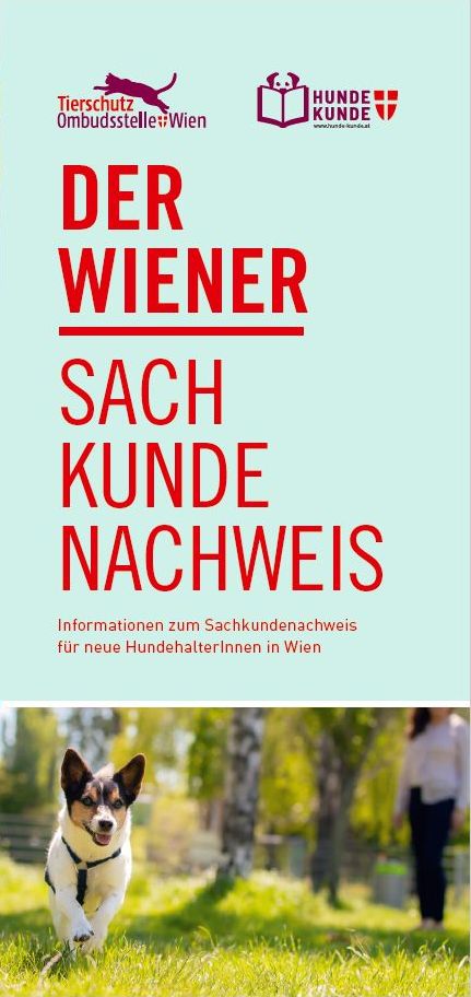 Titelblatt Folder Der Wiener Sachkundenachweis