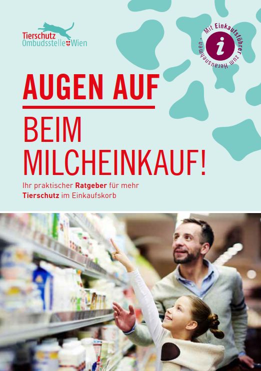 Titelblatt der Broschüre Augen auf beim Milcheinkauf